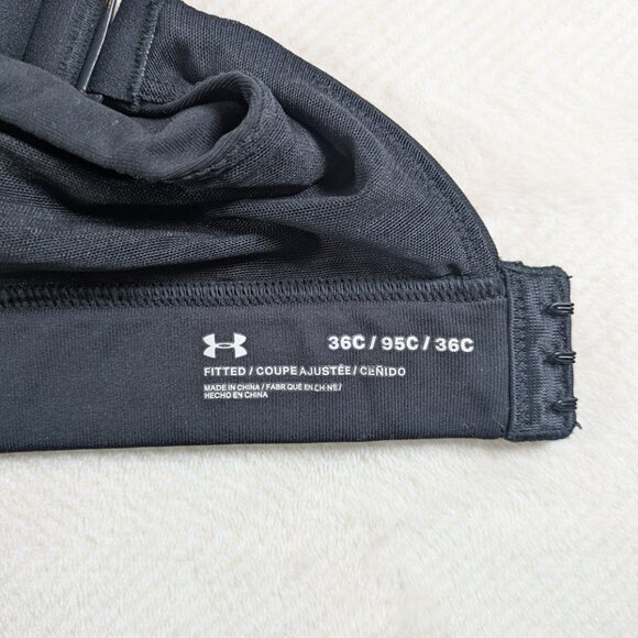 Under Armour Black Fitted High Support Sports Bra - Picture 5 of 6